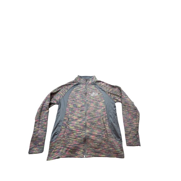 Tipsy Sweaters - Tipsy Jacket Womens XXL Rainbow Colored Sulphur Creek Resort Outdoor Hiking